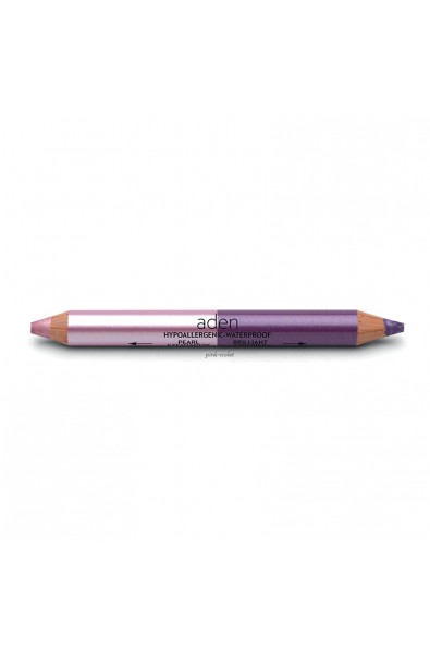 Aden Jumbo Twin Pearl Eyeshadow Pink- Violet