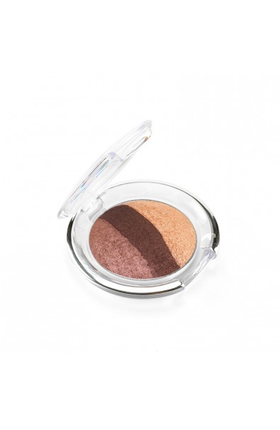 Aden Terracotta Trio Baked Eyeshadow Wet&Dry Brown