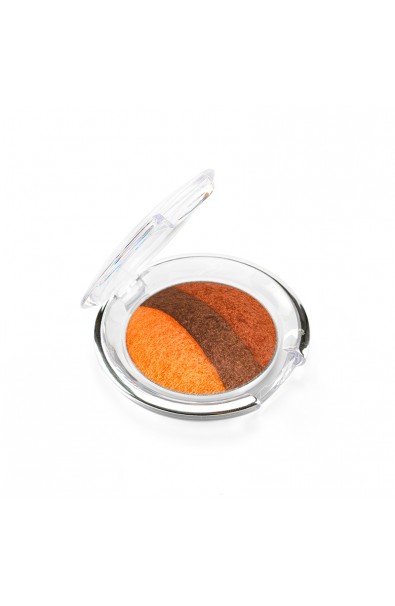 Aden Terracotta Trio Baked Eyeshadow Wet&Dry Orange