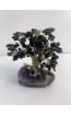 Árvore de Turmalina 20cm c/ tronco grosso e base ametista